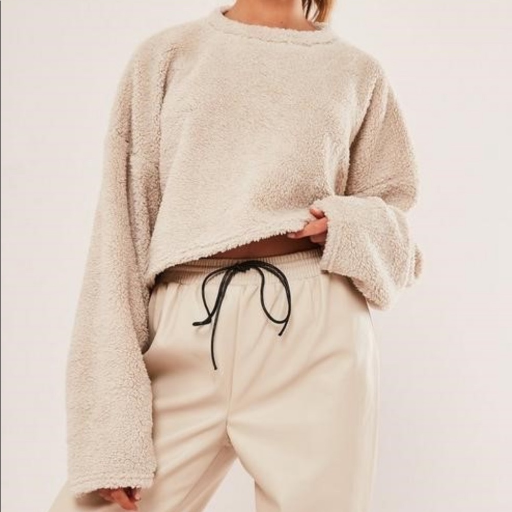 Missguided Sherpa crop